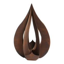 GOUTTE D'EAU METAL ROUILLE 90CM de Chamorin - Déco pour le jardin dans Statue pour le jardin