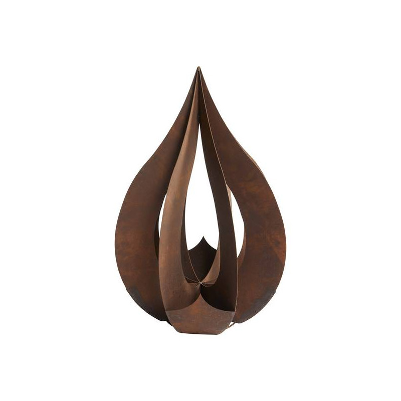 GOUTTE D'EAU METAL ROUILLE 90CM de Chamorin - Déco pour le jardin dans Statue pour le jardin