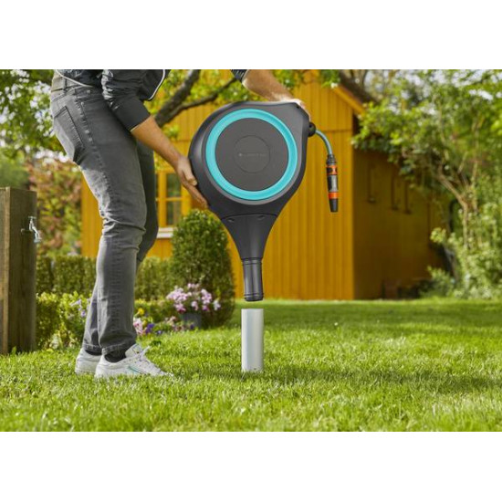 Dévidoir sur pic RollUp M 20 m GARDENA de Gardena - Arrosage goutte à goutte - Outillages  dans Dévidoir de tuyau