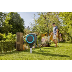 Dévidoir sur pic RollUp M 20 m GARDENA de Gardena - Arrosage goutte à goutte - Outillages  dans Dévidoir de tuyau
