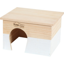 MAISON BOIS HOME C RECT L BLC de Zolux - Produit pour animaux dans Maison pour rongeurs