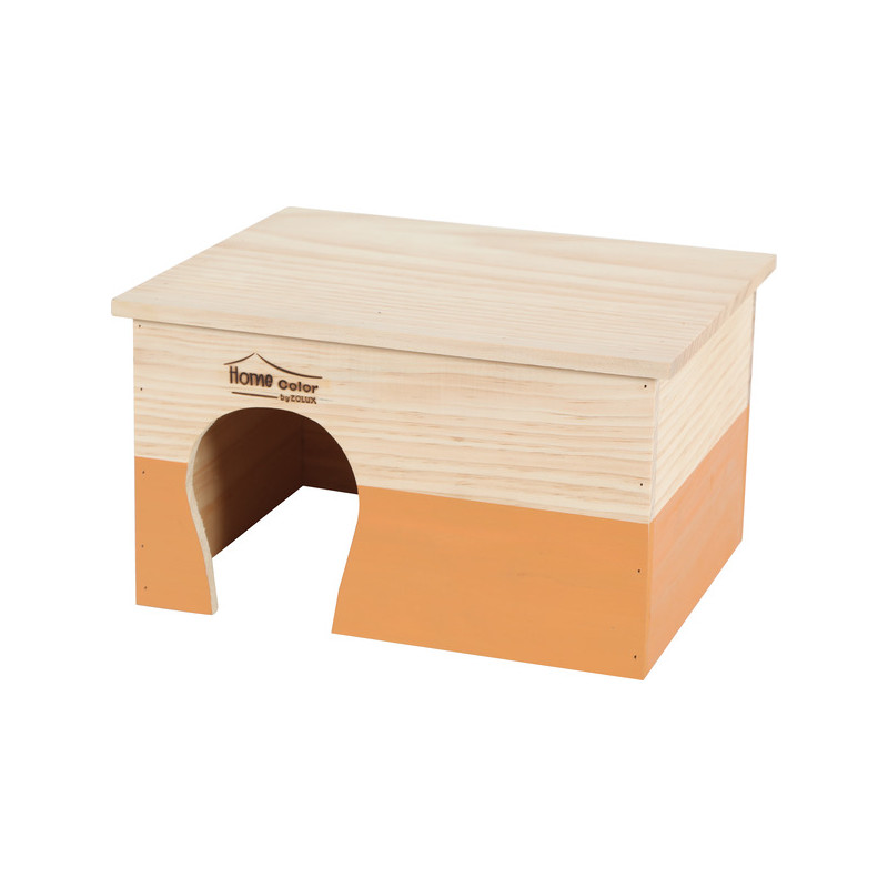 MAISON BOIS HOME C RECT XL COR de Zolux - Produit pour animaux dans Maison pour rongeurs