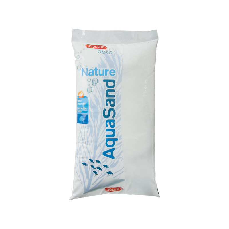 QUARTZ AQUARIUM AQUASAND BLANC ICEBERG 9.5KG de Zolux - Produit pour animaux dans Sable pour aquariums