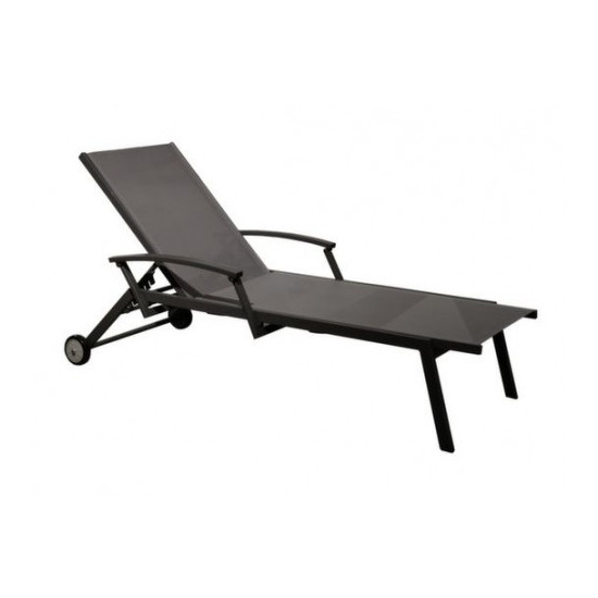 LIT FLORENCE ACCOUD. GRAPHITE/GRIS de Proloisirs - Océo - table et fauteuil et mobilier de jardin dans Transat pour l'exterieur