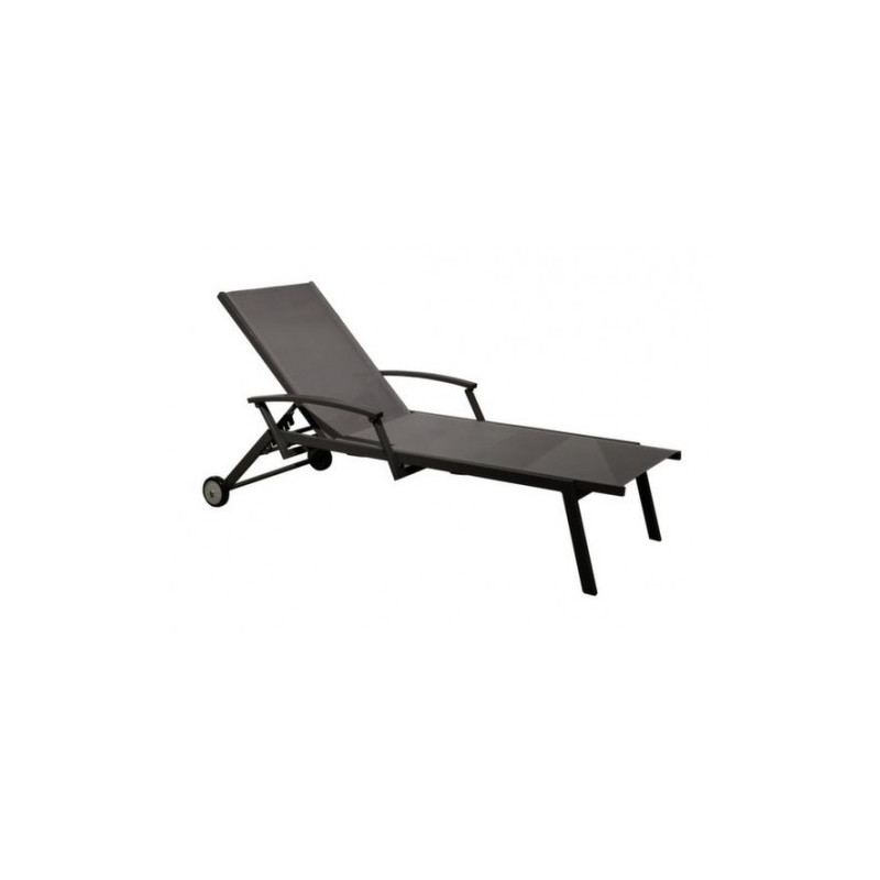 LIT FLORENCE ACCOUD. GRAPHITE/GRIS de Proloisirs - Océo - table et fauteuil et mobilier de jardin dans Transat pour l'exterieur