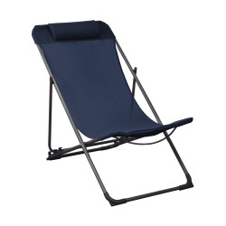 /Chilienne Globe Graphite et Bleu - Confort et Style pour Détente en Extérieur de Proloisirs - Océo - table et fauteuil et mo...