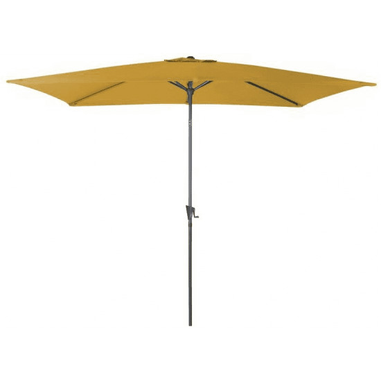 PARASOL 3X2 MANIVELLE GREY/CURRY de Proloisirs - Océo - table et fauteuil et mobilier de jardin dans 🏖️ Parasol pour l'exterieur