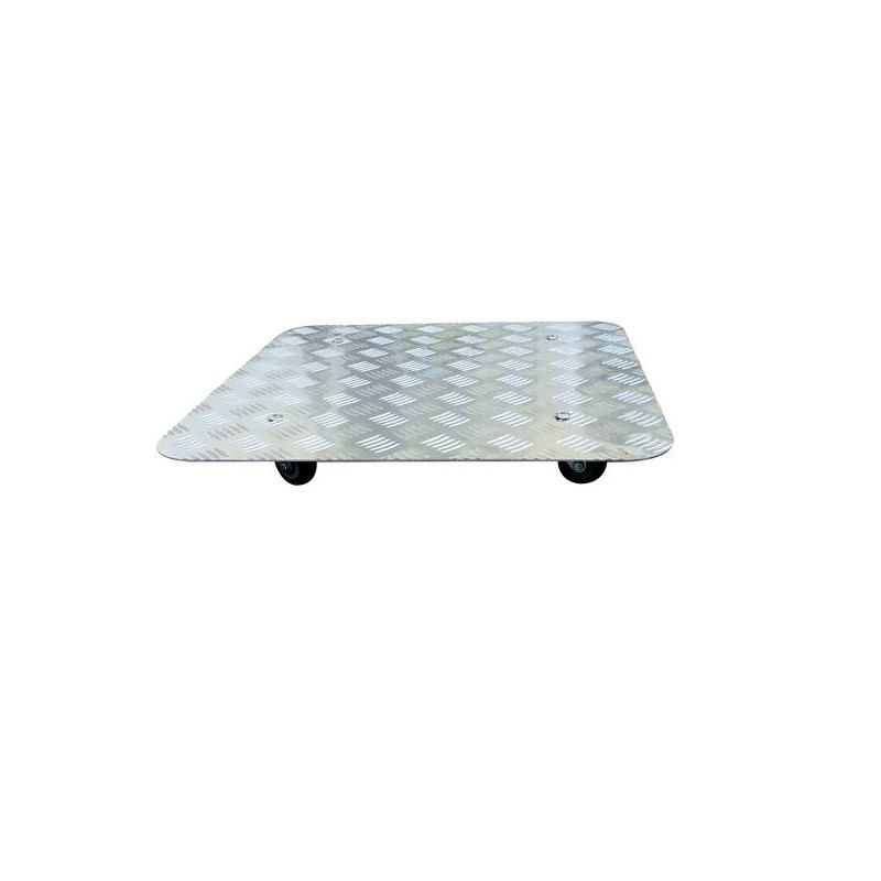 Support a roulettes Alu 40x40cm de Jardinerie Bordeaux Libourne Gironde dans selette - porte-plantes - roule pot
