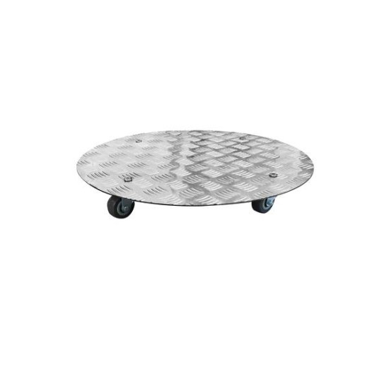 Support alu à roulette d40cm de Jardinerie Bordeaux Libourne Gironde dans selette - porte-plantes - roule pot