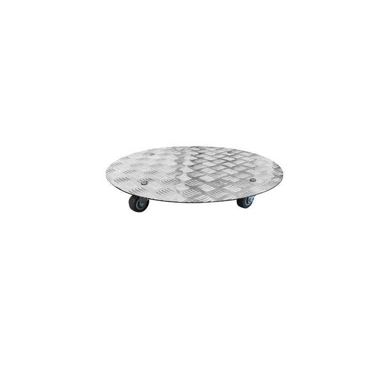Support alu à roulette d40cm de Jardinerie Bordeaux Libourne Gironde dans selette - porte-plantes - roule pot
