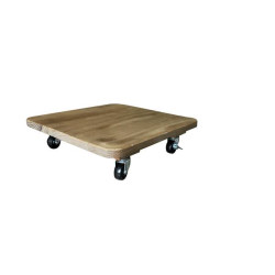 /roul'bac plein 35x35 cm noisette de Jardinerie Bordeaux Libourne Gironde dans selette - porte-plantes - roule pot