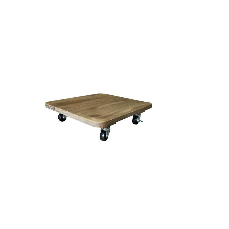 /roul'bac plein 35x35 cm noisette de Jardinerie Bordeaux Libourne Gironde dans selette - porte-plantes - roule pot