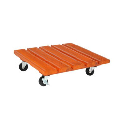 roul'bac 40X40CM MERISIER de Jardinerie Bordeaux Libourne Gironde dans selette - porte-plantes - roule pot