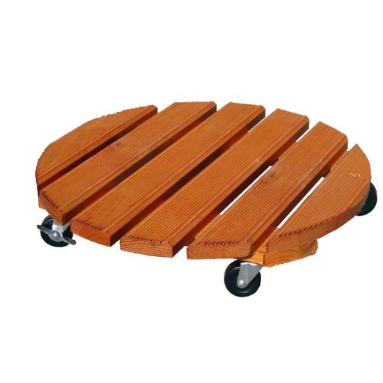 Roul'Bac 50Cm Merisier de Jardinerie Bordeaux Libourne Gironde dans selette - porte-plantes - roule pot