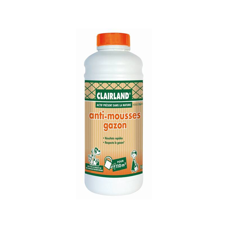 ANTI-MOUSSES GAZON 1L de Clairland - Desherbant dans Anti-mousse