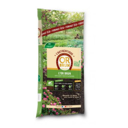 Or Brun Jardin Authentique 25kg - Amendement Naturel pour Plantes et Jardins de Or brun-Fertilisant Biologique dans Terreaux ...