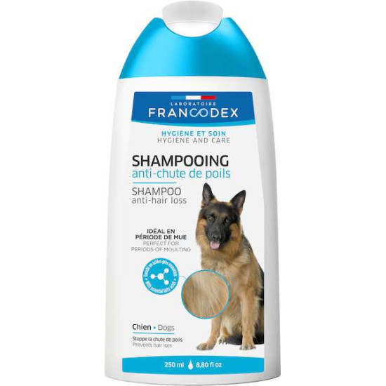 SHAMPOOING ANTI-CHUTE DES POILS 250ML de Francodex - anti puce et soin pour chien et chat dans Shampooing pour chien