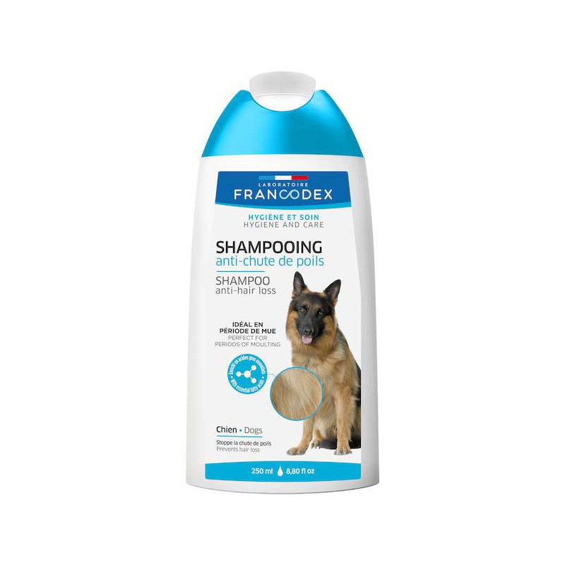 SHAMPOOING ANTI-CHUTE DES POILS 250ML de Francodex - anti puce et soin pour chien et chat dans Shampooing pour chien