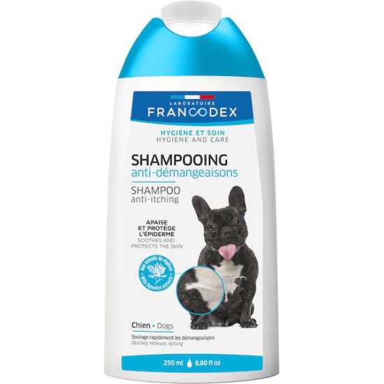 SHAMPOOING ANTI-DEMANGEAISONS 250ML de Francodex - anti puce et soin pour chien et chat dans Shampooing pour chien