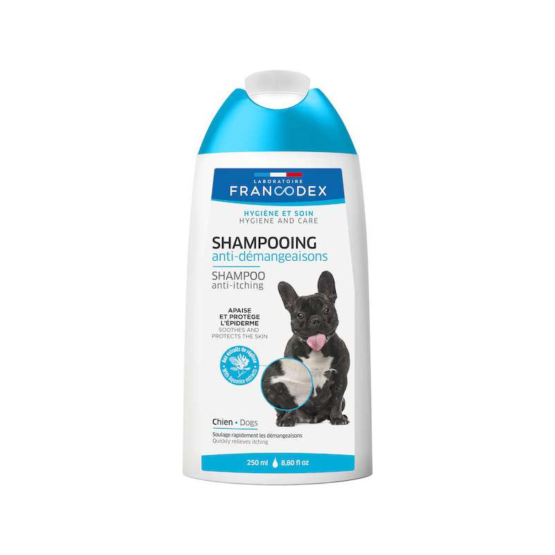 SHAMPOOING ANTI-DEMANGEAISONS 250ML de Francodex - anti puce et soin pour chien et chat dans Shampooing pour chien