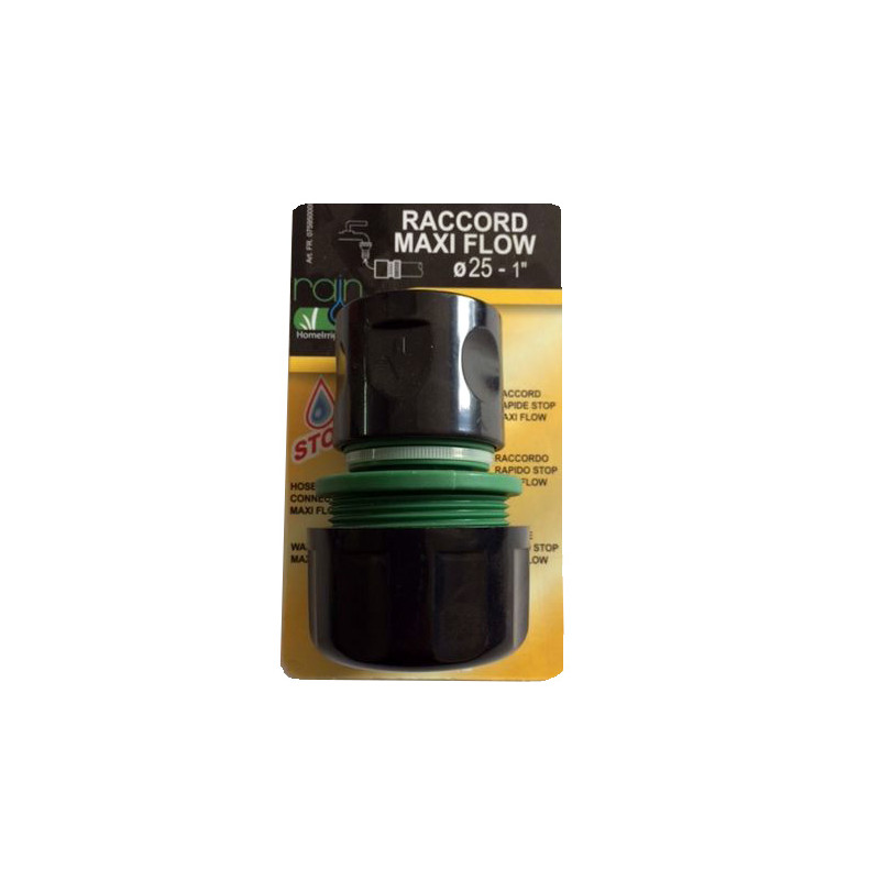Raccord Rapide Stop Gros Debit D25Mm Maxi Flow de Rain Irrigation - arrosage goutte à goutte dans Raccord d'arrosage