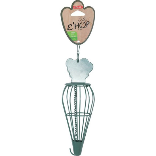 /Ratelier Foin Ehop Carotte Vert de Zolux - Produit pour animaux dans Accessoires pour rongeurs