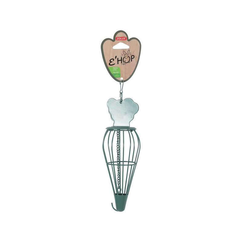 /Ratelier Foin Ehop Carotte Vert de Zolux - Produit pour animaux dans Accessoires pour rongeurs