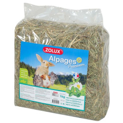 FOIN ALPAGES PREMIUM MENTHE/CAMOMILLE 1KG de Zolux - Produit pour animaux dans Nourriture pour rongeurs