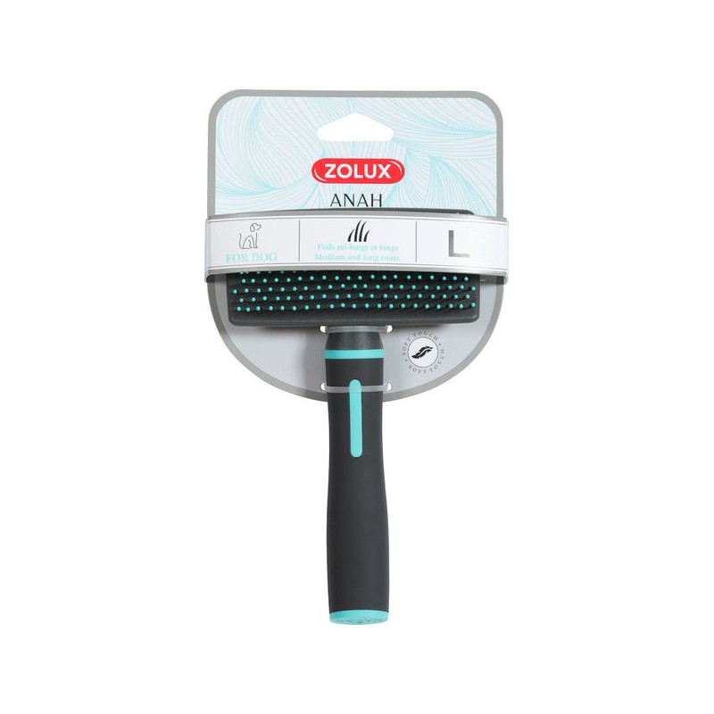 ANAH SLICKER DOUX L de Zolux - Produit pour animaux dans Brosses pour chiens