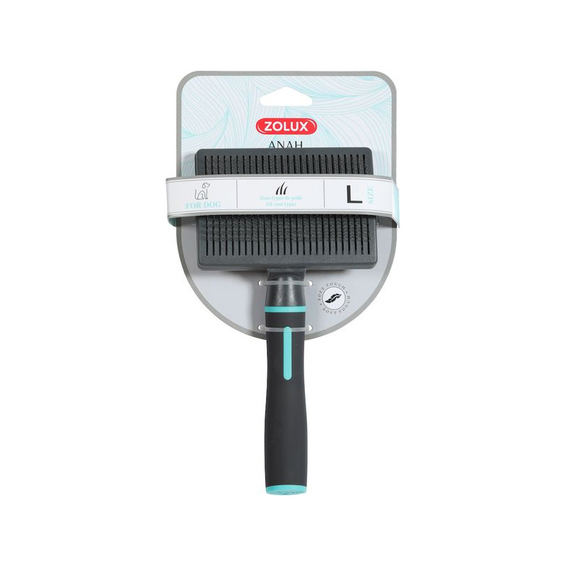 ANAH SLICKER RETRACTABLE L de Zolux - Produit pour animaux dans Brosses pour chiens