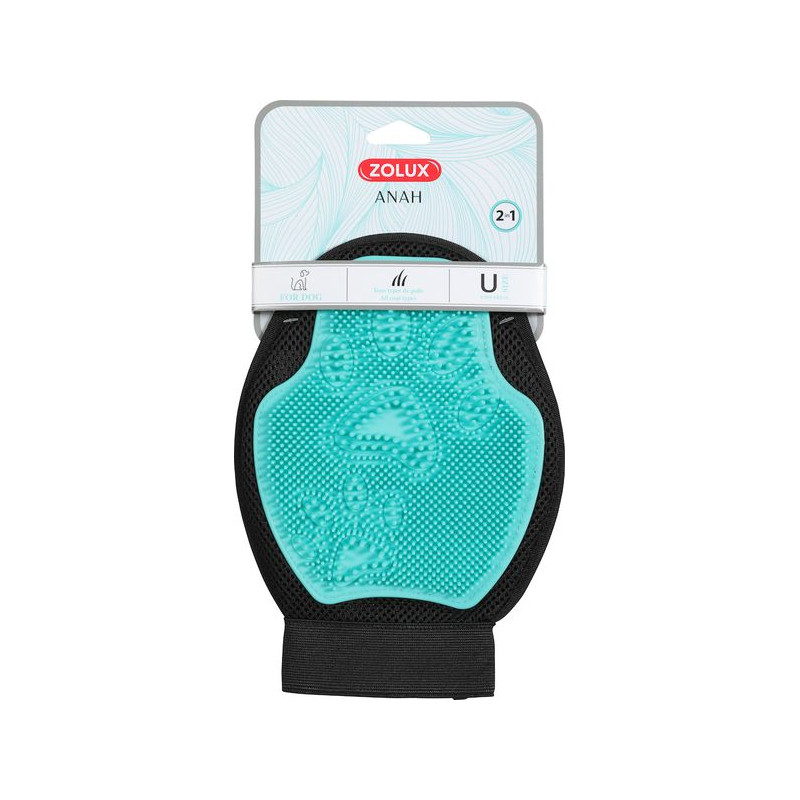 ANAH GANT TOILETT DOUBLE FACE de Zolux - Produit pour animaux dans Brosses pour chiens