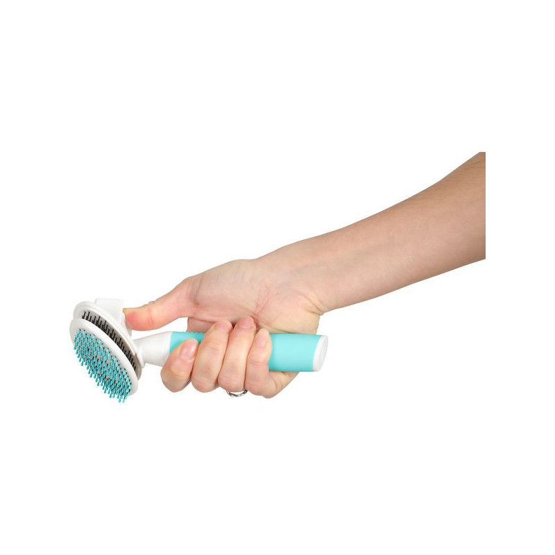 ANAH SLICKER DOUX RETRAC Pour chiot de Zolux - Produit pour animaux dans Brosses pour chiens