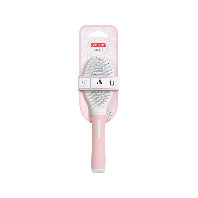 ANAH BROSSE BI-MATIERE Pour chat de Zolux - Produit pour animaux dans Brosses pour chats