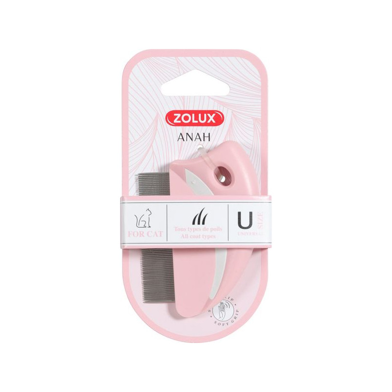 ANAH PEIGNE A PUCES ROND Pour chat de Zolux - Produit pour animaux dans Brosses pour chats