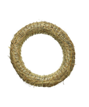Couronne de paille nature dia50cm x h.7.5cm de Kaemingk - deco de la maison dans ❄️Couronne de Noël