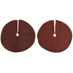 /JUPE DE SAPIN ROUGE D120 de Kaemingk - deco de la maison dans 🎄Déco de sapin