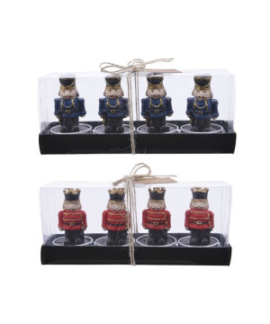 /BOUGIE CHAUFFE-PLAT CASSE.NOIX X4 de Kaemingk - deco de la maison dans 🍽️Décoration de table de Noël