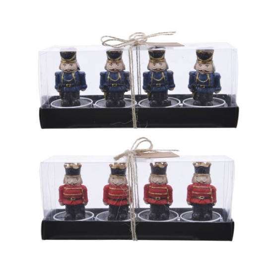 /BOUGIE CHAUFFE-PLAT CASSE.NOIX X4 de Kaemingk - deco de la maison dans 🍽️Décoration de table de Noël