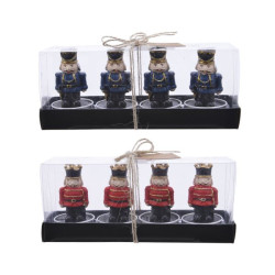 /BOUGIE CHAUFFE-PLAT CASSE.NOIX X4 de Kaemingk - deco de la maison dans 🍽️Décoration de table de Noël