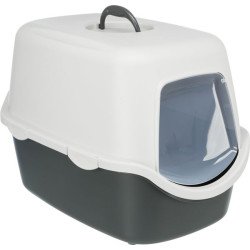 Bac à litière vico + couvercle 40x40x56 cm gris de Trixie - Produit pour animaux dans Maison de toilette pour chats
