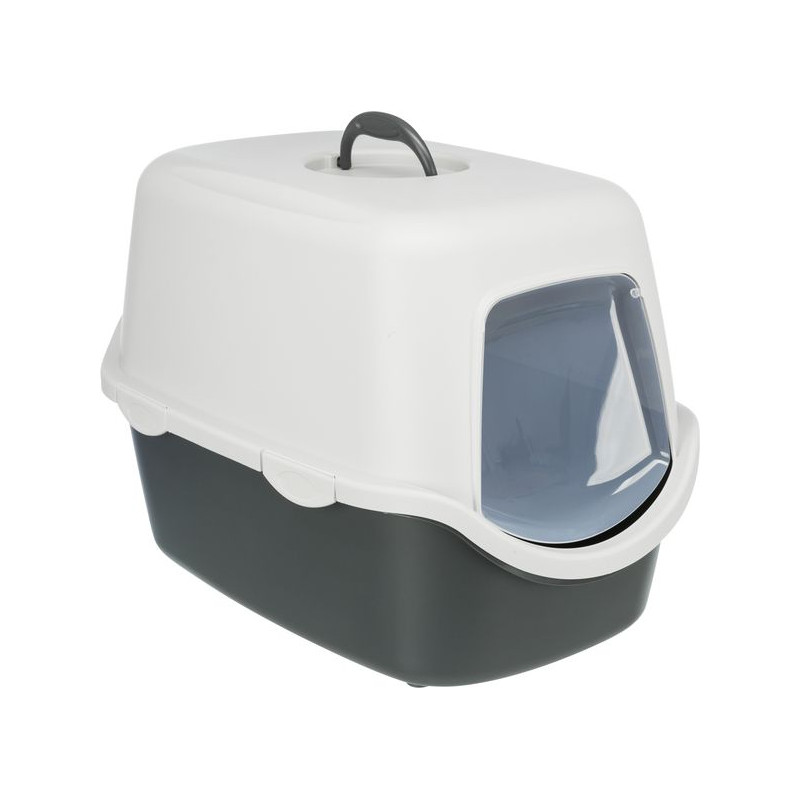 Bac à litière vico + couvercle 40x40x56 cm gris de Trixie - Produit pour animaux dans Maison de toilette pour chats