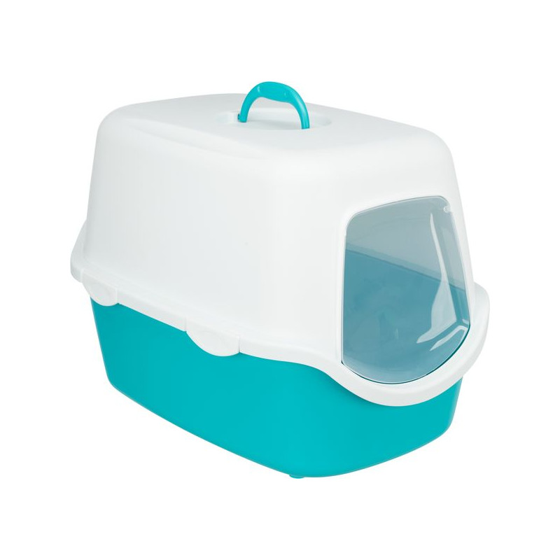 Bac à litière vico + couvercle 40x40x56 cm turqu de Trixie - Produit pour animaux dans Maison de toilette pour chats
