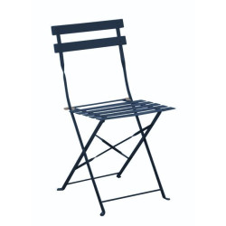 CHAISE CUBA PLIANT - BLEU de Proloisirs - Océo - table et fauteuil et mobilier de jardin dans 🪑 Chaise pour l'exterieur