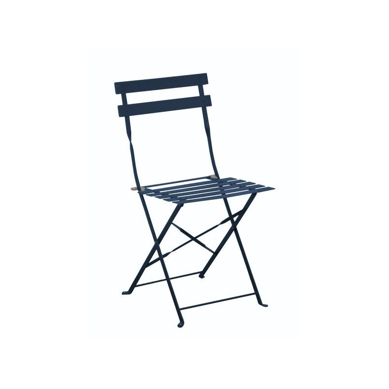 CHAISE CUBA PLIANT - BLEU de Proloisirs - Océo - table et fauteuil et mobilier de jardin dans 🪑 Chaise pour l'exterieur