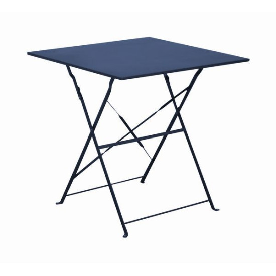 Gueridon Cuba 70x70 - Table Bleue Élégante et Moderne pour Intérieur et Extérieur de Proloisirs - Océo - table et fauteuil et...