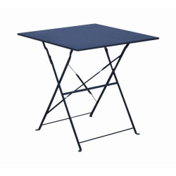 Gueridon Cuba 70x70 - Table Bleue Élégante et Moderne pour Intérieur et Extérieur de Proloisirs - Océo - table et fauteuil et...