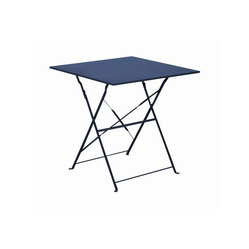 Gueridon Cuba 70x70 - Table Bleue Élégante et Moderne pour Intérieur et Extérieur de Proloisirs - Océo - table et fauteuil et...