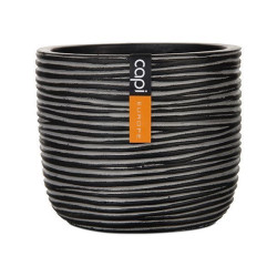 Pot oeuf IV 17x15 noir de Capi Europe - Cache et pot décoratifs design dans Cache-pot et pot déco