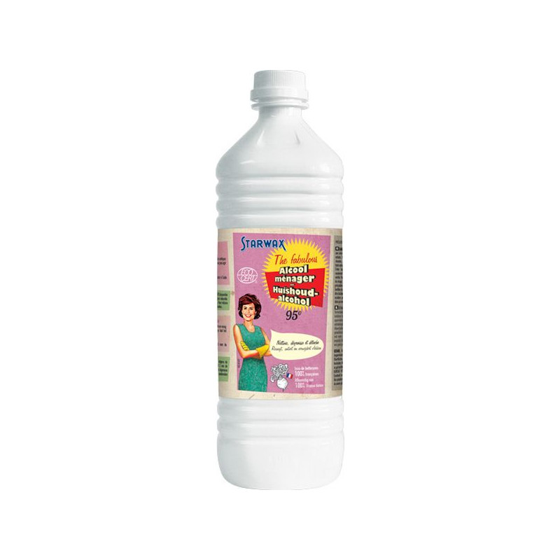 Alcool Ménager 95° 1L Starwax de Starwax et Briochin - multi-spécialiste de solutions d’entretien dans Entretien de la maison
