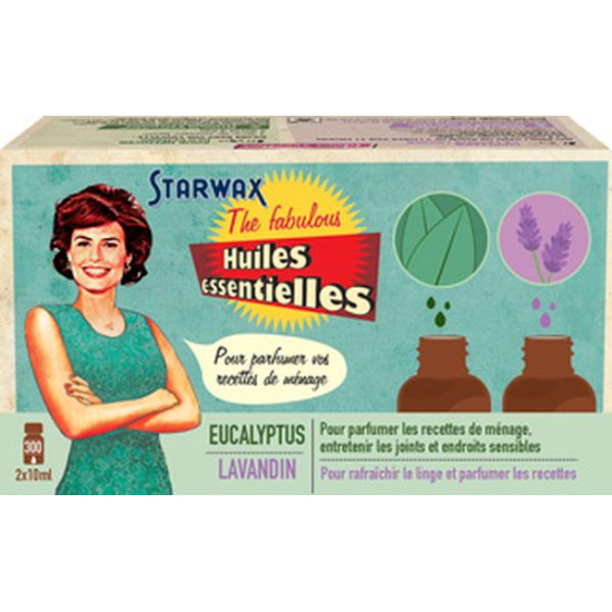 Huiles Essentielles Lavande Eucalyptus 2X10Ml SW de Starwax et Briochin - multi-spécialiste de solutions d’entretien dans Ent...